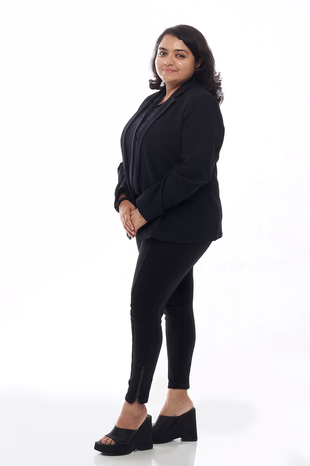 Elegant business woman corporate portrait by Adzo Studio